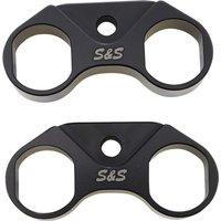 Image of 330-0741 - S&S Cycle Tappet Cuffs For Harley Davidson XL 1200 C 2006-2020 - Anodized Black