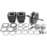 91-7661 - S&S Cycle 96" Sidewinder Engine Performance Kit For Harley Davidson FLHR 1340 1994-1998 - Wrinkle Black