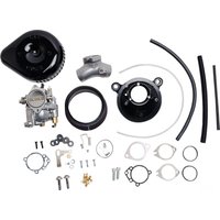 110-0148 - S&S Cycle Super E Carburettor with Stealth Air Cleaner Kit For Harley Davidson FLH Electra Glide 1984-1985 - Black