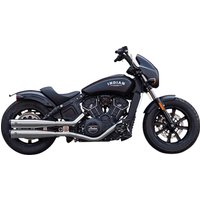 4110-156-R - S&S Cycle Grand National Silencers For Indian Scout 60 2019-2022 - Show Chrome