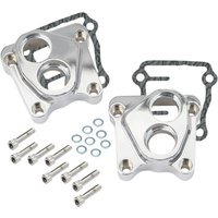 Image of 106-3883 - S&S Cycle Billet Tappet Covers For Harley Davidson FLD 1690 2012-2013 - Chrome