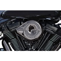 170-0781 - S&S Cycle Stealth Teardrop Air Cleaner Kit For Harley Davidson FLDE 1750 2018-2020 - Lava Chrome
