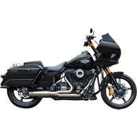 550-1107 - S&S Cycle 2 Into 1 Qualifier Exhaust System For Harley Davidson FLH 1868 2021 - Brushed