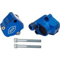 900-1186 - S&S Cycle M8 Billet Head Breather Kit For Harley Davidson FLDE 1750 2018-2020 - Blue Anodized