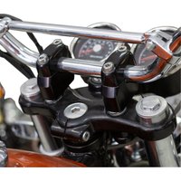 570-0003 - S&S Cycle Handlebar Risers For Royal Enfield Continental GT 650 EFI 2019-2021- Black