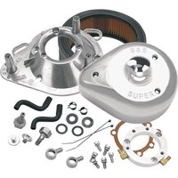 17-0450 - S&S Cycle Teardrop Air Cleaner Kit For Harley Davidson FLHR 1340 1994-1998 - Chrome