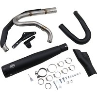 550-0857 - S&S Cycle SuperStreet 2:1 Exhaust System For Harley Davidson FLFB 1750 2018-2020 - Ceramic Black