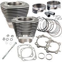 910-0469 - S&S Cycle Big Bore Cylinder Kit For Harley Davidson FLD 1690 2012-2013 - Grey