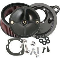 Image of 170-0060 - S&S Cycle Super Stock Stealth Air Cleaner Kit For Harley Davidson FLD 1690 2012-2013 - Black