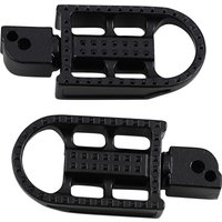 Image of 7002-201-04 - Biltwell Mushman Footpegs For Harley Davidson FLDE 1750 2018-2020 - Black