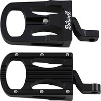 Image of 7006-203-02 - Biltwell XL Step Footpegs For Harley Davidson FXCWC 1584 2008-2011 - Black