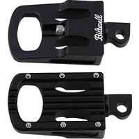 7005-203-01 - Biltwell Punisher Footpegs For Harley Davidson FLDE 1750 2018-2020 - Black