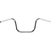 6005-1057 - Biltwell 1" Handlebar with TBW Plugs 15 cm (6") Chumps - Chrome