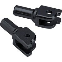 Image of 0107-1640-01 - Biltwell Footpegs Mounts For Harley Davidson FLDE 1750 2018-2019 - Black
