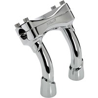 Image of 6404-105-06 - Biltwell Murdock Handlebar Risers 15 cm (6") - Chrome