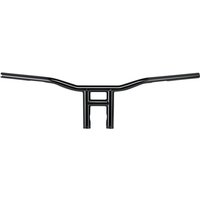 Image of 6238-2015 - Biltwell 1" T-Bar Handlebars For Harley Davidson FLDE 1750 2018-2020 20.5 cm (8") - Black/Electroplate