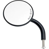 Image of 6503-100-131 - Biltwell Round Short Arm Utility Mirror With Perch Mount - Black