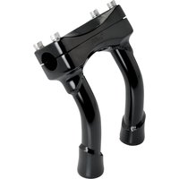 Image of 6414-201-06 - Biltwell Murdock O/S Risers 15 cm (6") - Black/Satin