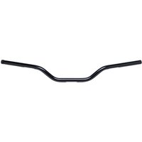 6008-2017 - Biltwell 1" Handlebar with TBW Plugs 76.2 mm (3") Mid/Tracker - Black