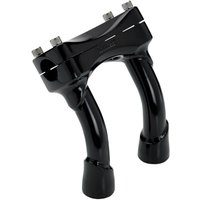 Image of 6404-201-06 - Biltwell Murdock Handlebar Risers 15 cm (6") - Black/Satin