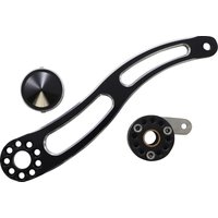 Image of FLB-200SN - Accutronix Brake Arm For Harley Davidson FLHR 1340 1997-1998 Slotted - Black/Chrome