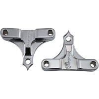 Image of TFS49-NF7/8C - Accutronix Hot Bagger Leg Fender Spacers For Harley Davidson FLHR 1690 Front 7/8" - Chrome