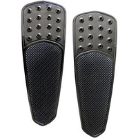 FBF01-KDTB - Accutronix Front Floorboards For Harley Davidson FLHR 1340 1994-1998 Knurled Drilled - Black