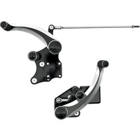 FC106-SIN - Accutronix Forward Controls & Master Cylinder For Harley Davidson FXST 1450 2000-2003 Diamond - Aluminum/Black