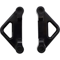 Image of TFS41-EMF125B - Accutronix Hot Bagger Leg Fender Spacers For Harley Davidson FLHR 1340 1994-1998 Front 1-1/4" - Black