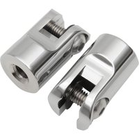FPMT400-C - Accutronix Footpegs Mounts For Harley Davidson FXST 1340 1985-1990 Bolt-On - Chrome