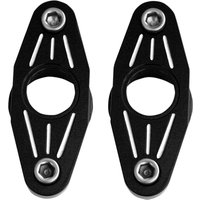 FXPV1-MN - Accutronix Swingarm Pivot Blocks For Harley Davidson FXR 1340 1986-1994 Ball Milled - Anodized Black