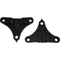 TFS49-NF7/16B - Accutronix Hot Bagger Leg Fender Spacers For Harley Davidson FLHR 1690 Front 7/16" - Black