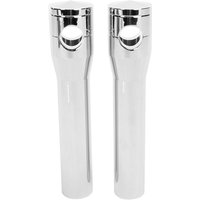 HRS1358-C - Accutronix Elite Custom Billet Aluminium Risers For Harley Davidson FLSTS 1340 1997-1999 20.5 cm (8") Straight - Chrome