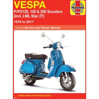 707 - Haynes Service Manual For Vespa P 125 X 1979-1982