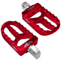 Image of HB-FPV2-M8-R - Heinz Bikes Foot Pegs For Harley Davidson FLDE 1750 2018-2020 Front - Red