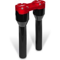 Image of HB-RS1-8-BR - Heinz Bikes Clubstyle Straight Riser For Harley Davidson FLD1690 2012-2013 20.5 cm (8") - Black/Red