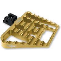Image of HB-MFBV1-M8-G - Heinz Bikes Mini Floorboard Driver Foot Pegs For Harley Davidson FLDE 1750 2018-2020 - Gold