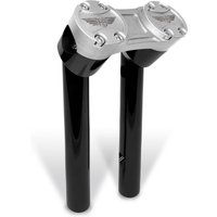 HB-RPB-8-BS - Heinz Bikes Clubstyle Pullback Riser For Harley Davidson FLD 1690 2012-2013 20.5 cm (8") - Black/Silver