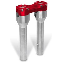 HB-RS1-8-SR - Heinz Bikes Clubstyle Straight Riser For Harley Davidson FLD 1690 2012-2013 20.5 cm (8") - Red/Silver