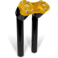 HB-RPB1-8-BG - Heinz Bikes Clubstyle Pullback Riser For Harley Davidson FLD1690 2012-2013 20.5 cm (8") - Black/Gold