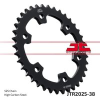JTR2025.38 - JT Steel Sprocket For Royal Enfield Continental GT 650 EFI ABS 2019-2026 Rear Black 38T