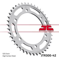 JTR300.42ZBK - JT Induction Hardened Sprocket For Yamaha FZ8 N 2010-2016 Rear Black/Zinc 42T