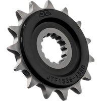 JTF1536.15RB - JT Front Rubber Cushioned Sprocket For Kawasaki ZX-6 R 600 2007-2016 Front Black/ 15T