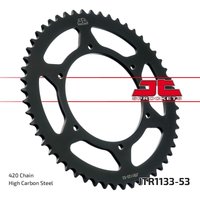 JTR1133.53 - JT Sprocket For Derbi GPR 50 Nude 2004-2008 Rear Black 53T