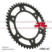 JTR3.47ZBK - JT Induction Hardened Sprocket For BMW F 650 GS 2008-2012 Rear Black/Zinc 47T