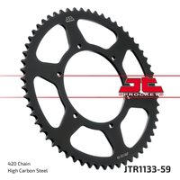 JTR1133.59 - JT Sprocket For Derbi GPR 50 Nude 2004-2011 Black 59T