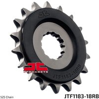 JTF1183.18RB - JT Front Rubber Cushioned Sprocket For Triumph America 865 2013-2015 Front Black/ 18T