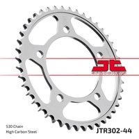 JTR302.44ZBK - JT Induction Hardened Sprocket For Honda CB 1100 2013-2014 Rear Black/Zinc 44T