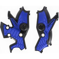 0024666.316 - Acerbis X-Grip Frame Guards - Yamaha Tenere 700 2020-23 - Black/ Blue