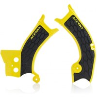 0023070.279 - Acerbis X-Grip Frame Guards - Suzuki RMZ250 2019-23, RMZ450 2018-23 - Yellow/ Black